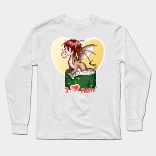 dragon roll I love sushi Long Sleeve T-Shirt